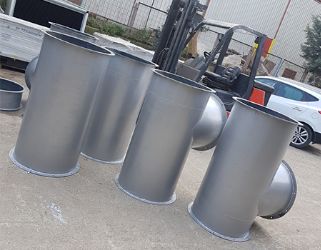 Galvaniz Sac Kaynaklı Yuvarlak Hava Kanalı