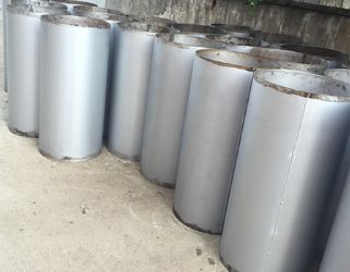 Siyah Sac Kaynaklı Yuvarlak Hava Kanalı